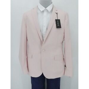 JF J Ferrar Suit Jacket Men 42 Long Pink Slim Fit Ultra Comfort Stretch Business